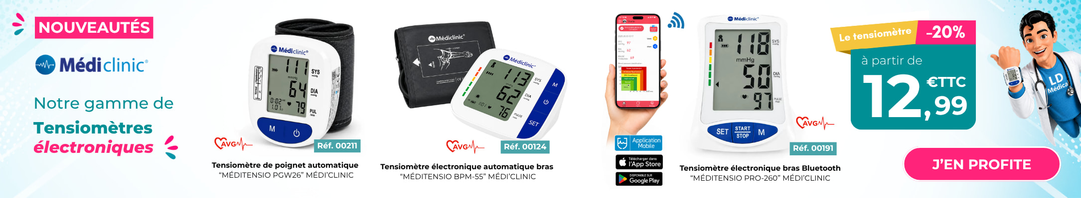 Tensiomètres MÉDI'CLINIC